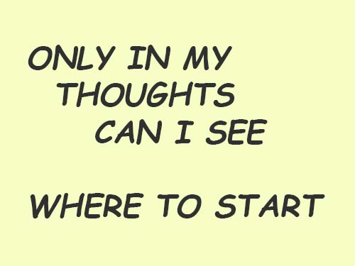 only in my thoughts